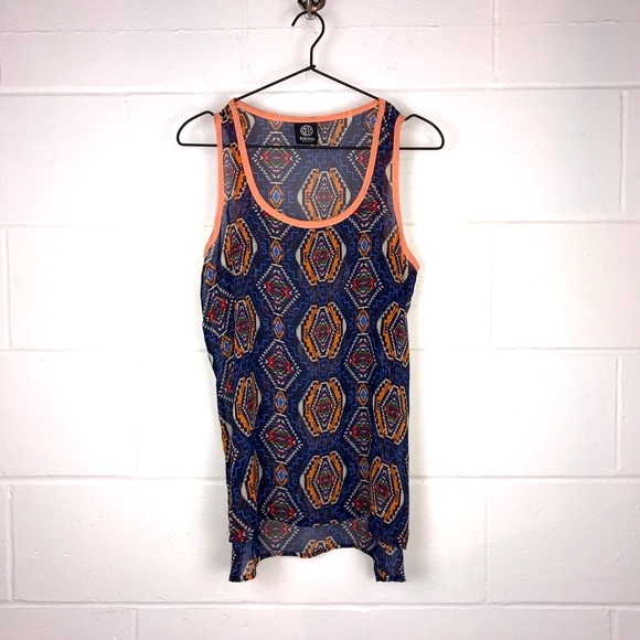NWOT Bobeau Sleeveless Semi Sheer Tank Blouse Size Small - Picture 4 of 9
